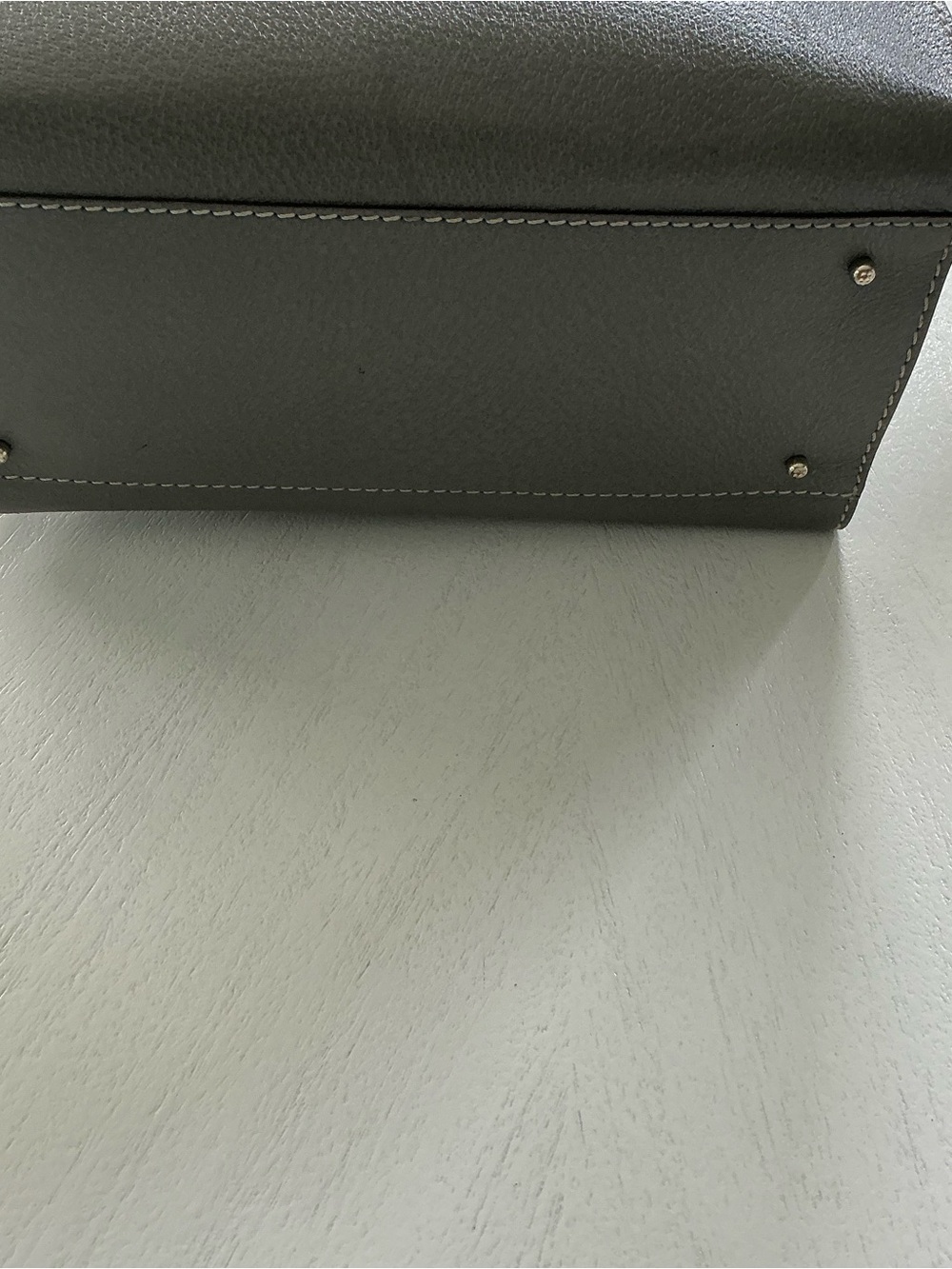 Kate Spade Gray Handbag Vintage shown on Model - Picture 6 of 9